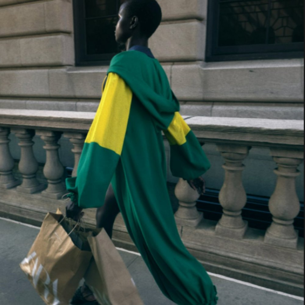 COMBINATION TRENCH BLUE / GREEN - REF. 0264/474